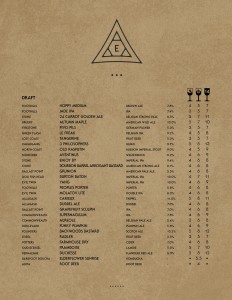 Esoteric Beer List